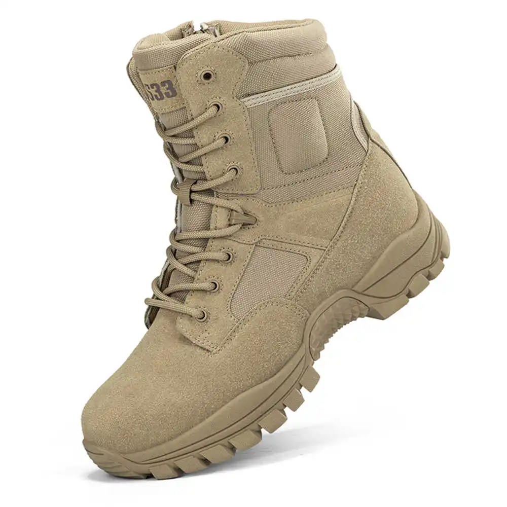 Streetwear Brand Kit - Nonslip Genuine Leather Hiking Boots Designer
