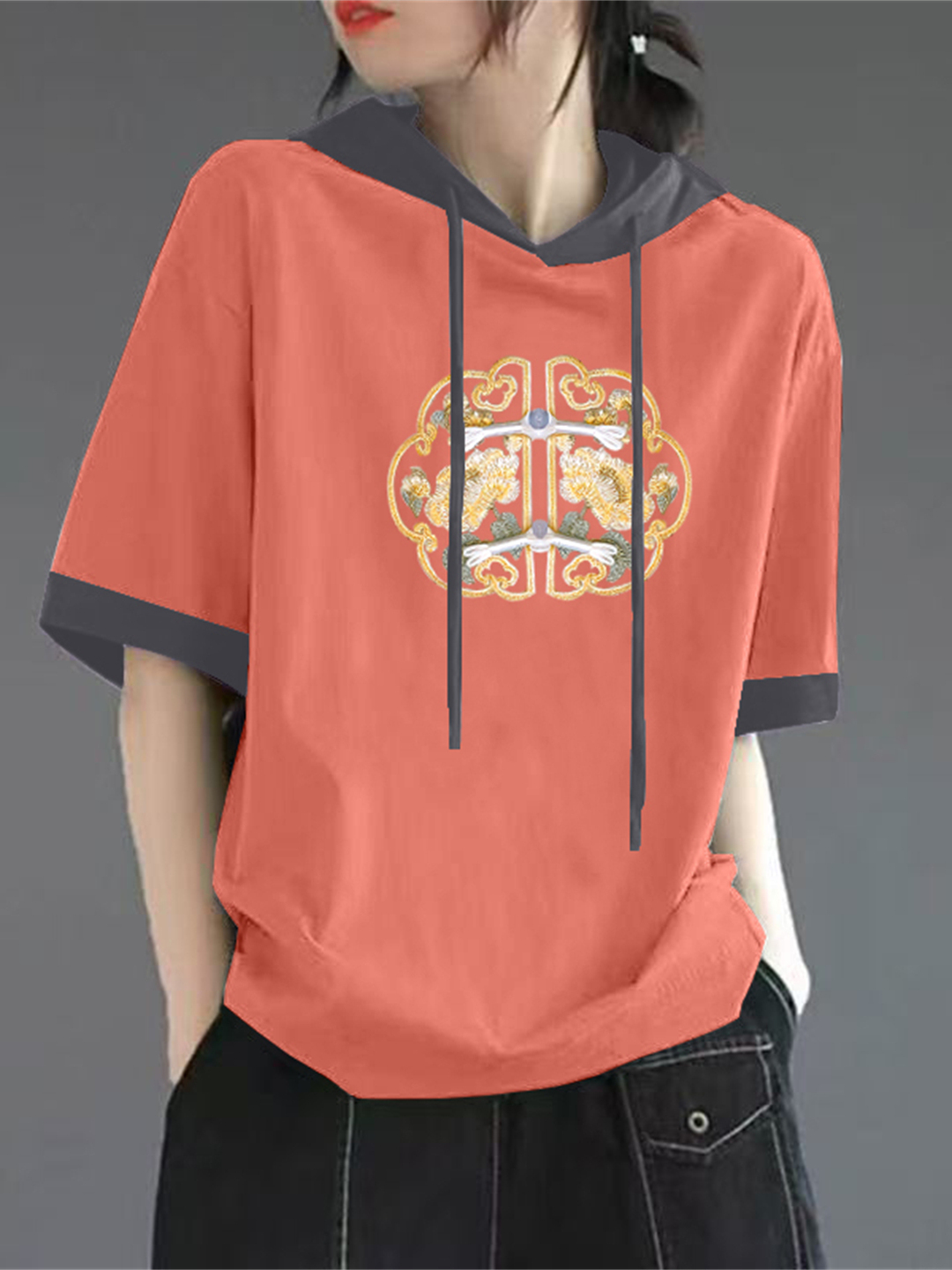 Red Pure Cotton Short Sleeve T - Streetwear Brand Hats recension och pris