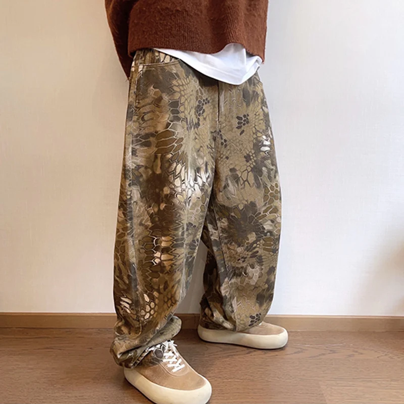 New Men Chic Snake Print Stree - Streetwear Brand Popular recension och pris
