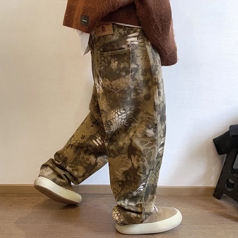 New Men Chic Snake Print Stree - Streetwear Brand Popular recension och pris